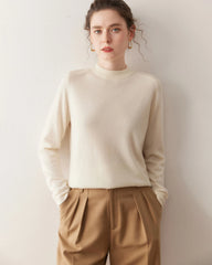 Women's Half Mock Neck Cashmere Sweater