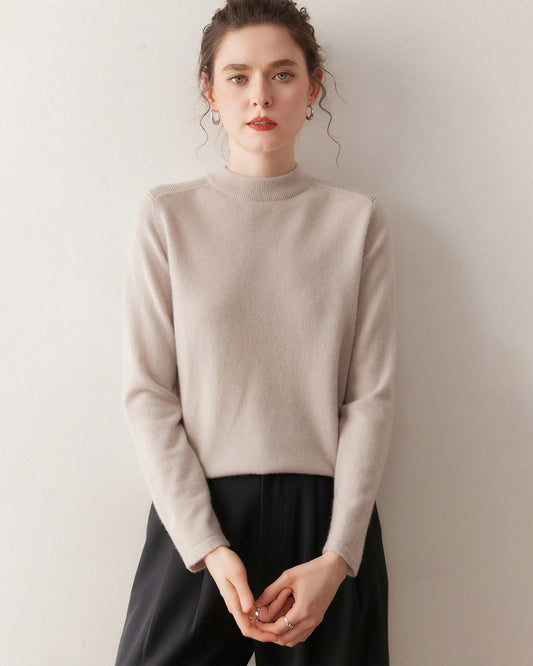 Women's Half Mock Neck Cashmere Sweater