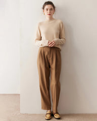 Women’s Lightweight Mock Neck Cashmere Sweater