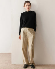 Women’s Lightweight Mock Neck Cashmere Sweater