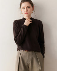 Women’s Lightweight Mock Neck Cashmere Sweater