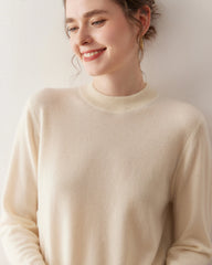 Women’s Lightweight Mock Neck Cashmere Sweater