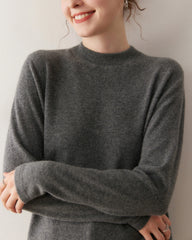 Women’s Lightweight Mock Neck Cashmere Sweater