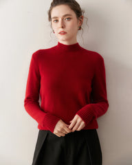 Women’s Mock Neck Cashmere Sweater