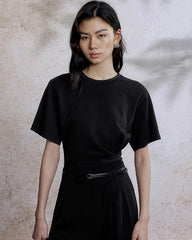 Women’s Silk Jersey with Pleated Waist