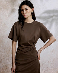 Women’s Silk Jersey with Pleated Waist