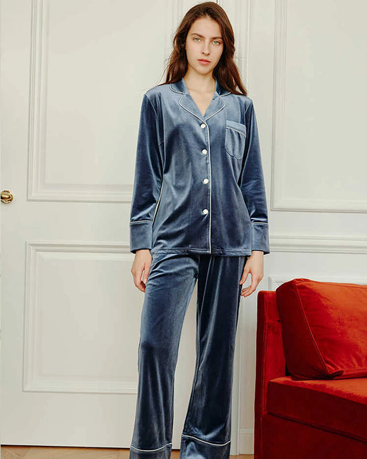 Women's Silk Velvet Pajama Set