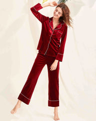 Women's Silk Velvet Pajama Set