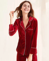 Women's Silk Velvet Pajama Set