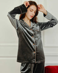 Women's Silk Velvet Pajama Set