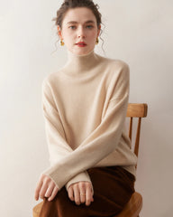 Women’s Turtleneck Oversized Cashmere Sweater