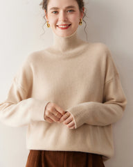Women’s Turtleneck Oversized Cashmere Sweater