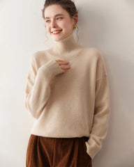 Women’s Turtleneck Oversized Cashmere Sweater