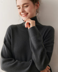 Women’s Turtleneck Oversized Cashmere Sweater