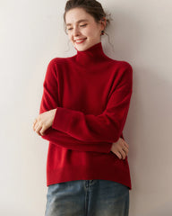 Women’s Turtleneck Oversized Cashmere Sweater