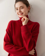 Women’s Turtleneck Oversized Cashmere Sweater