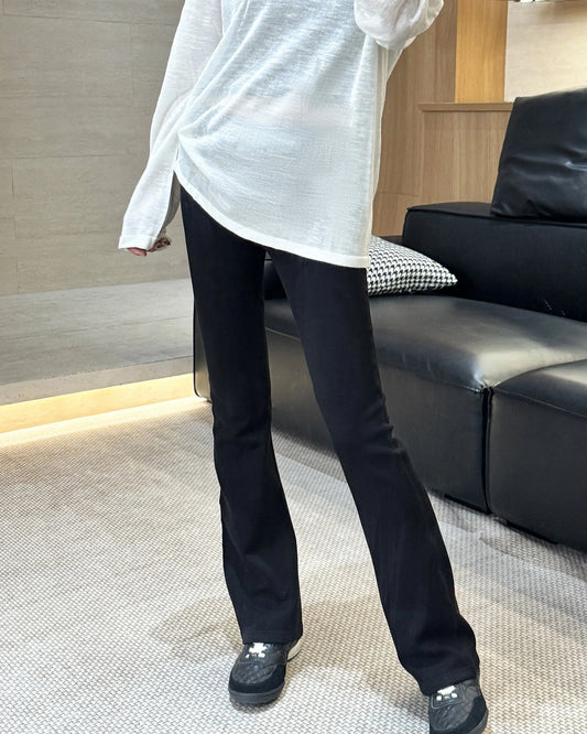 Women’s Wool Fleece-Lined Flared Pants