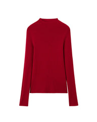 Women’s Mock Neck Wool Cashmere Knit Top