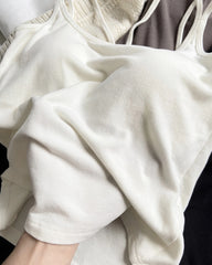 Wool Brushed Camisole with Built-In Bra