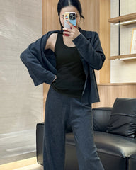 Wool Brushed Thermal Tank with Built-In Bra