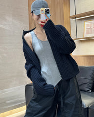 Wool Brushed Thermal Tank with Built-In Bra